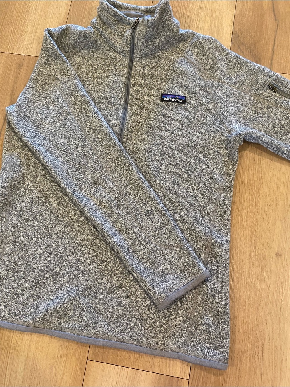 Patagonia Women’s Better Sweater 1/4 Zip Fleece Pullover Jacket M Heather Gray